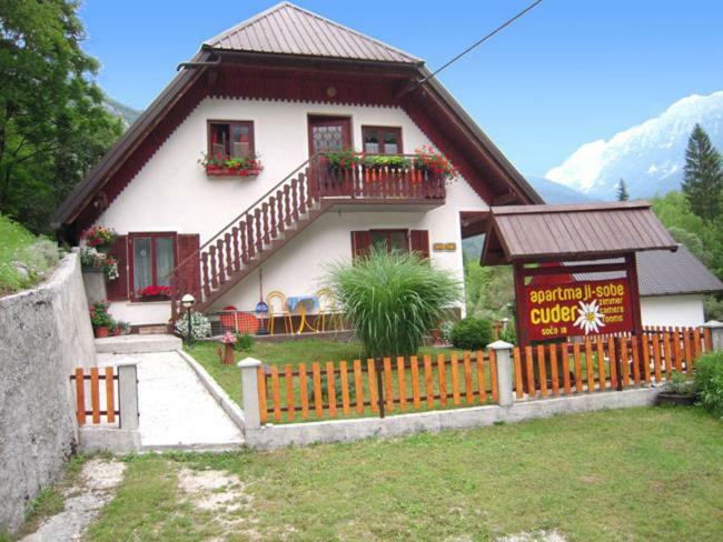 Apartmaji In Sobe Cuder Soča Екстериор снимка